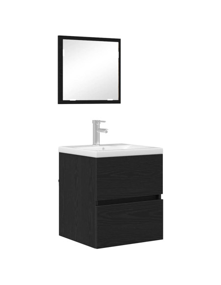 Mobile da Bagno Rovere Nero 41 x 38,5 x 45 cm Legno multistrato