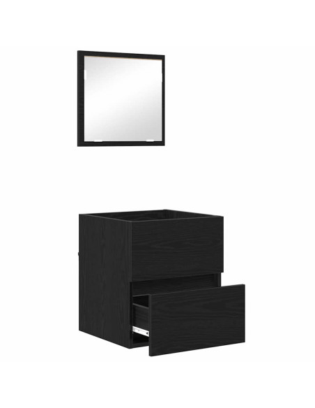 Mobile da Bagno Rovere Nero 41 x 38,5 x 45 cm Legno multistrato