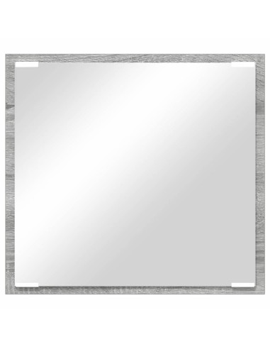 Specchio da bagno LED Grigio Sonoma 40 x 37 x 8.5 cm