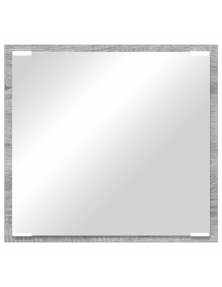 Specchio da bagno LED Grigio Sonoma 40 x 37 x 8.5 cm