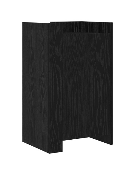 Credenza Rovere Nero 45 x 35 x 75 cm