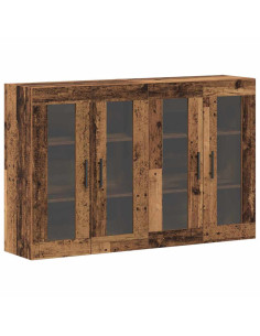 Armadi da Muro 2 pcs Legno vecchio 69,5 x 34 x 90 cm 2
