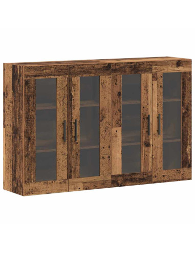 Armadi da Muro 2 pcs Legno vecchio 69,5 x 34 x 90 cm
