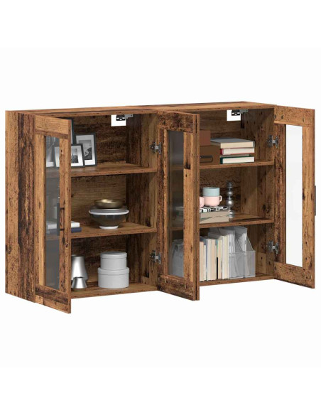 Armadi da Muro 2 pcs Legno vecchio 69,5 x 34 x 90 cm