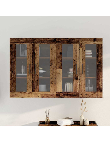 Armadi da Muro 2 pcs Legno vecchio 69,5 x 34 x 90 cm