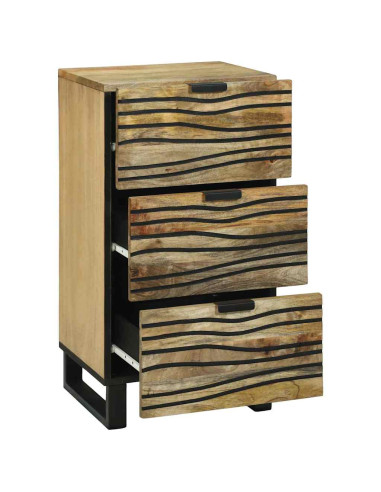 Credenza Marrone 40 x 33 x 75 cm legno massello di mango