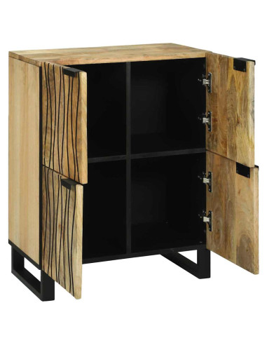 Credenza Marrone 60 x 33 x 75 cm legno massello di mango