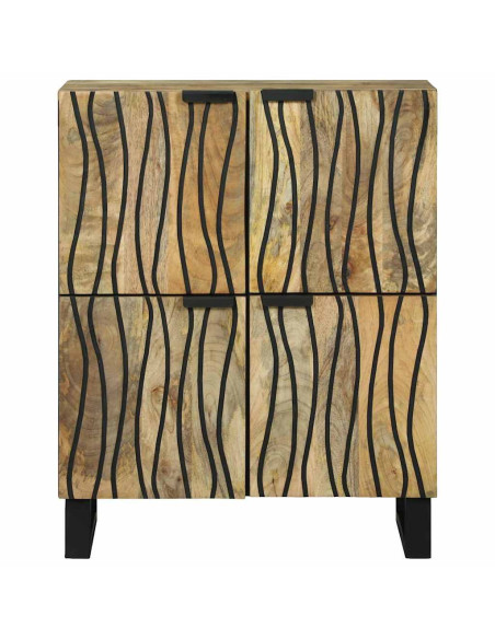 Credenza Marrone 60 x 33 x 75 cm legno massello di mango