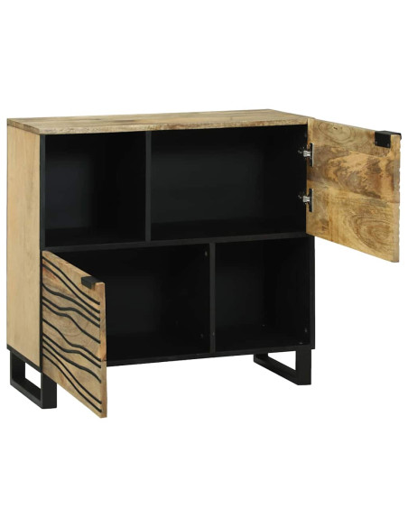 Credenza Marrone 80 x 33 x 75 cm legno massello di mango