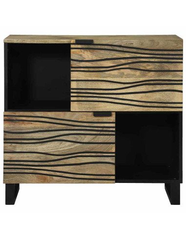 Credenza Marrone 80 x 33 x 75 cm legno massello di mango