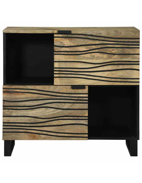 Credenza Marrone 80 x 33 x 75 cm legno massello di mango