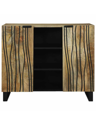 Sideboard Marrone 90 x 33 x 75 cm legno massello di mango