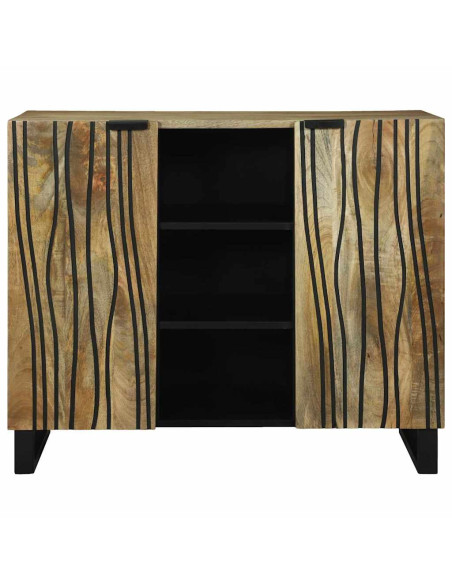 Sideboard Marrone 90 x 33 x 75 cm legno massello di mango