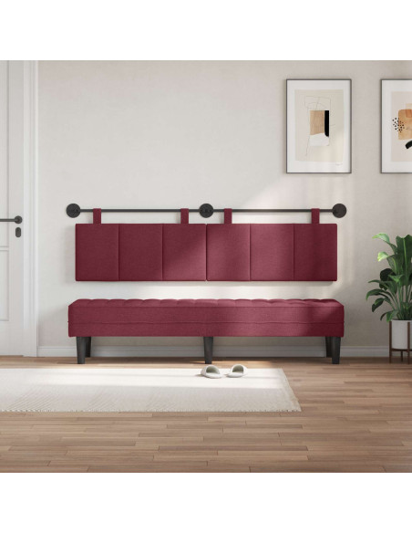 Testata appesa Rigato Rosso Vino 170 x 55 x 5 cm Tessuto