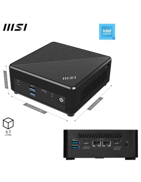 PC MSI CUBI NUC CELERON NO HDD/RAM CEL N150 SSD M.2 DDR5 WIFI VESA