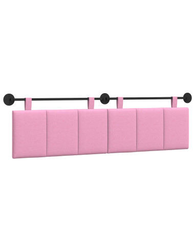 Testata appesa Montaggio a parete Rosa 170 x 55 x 5 cm Tessuto