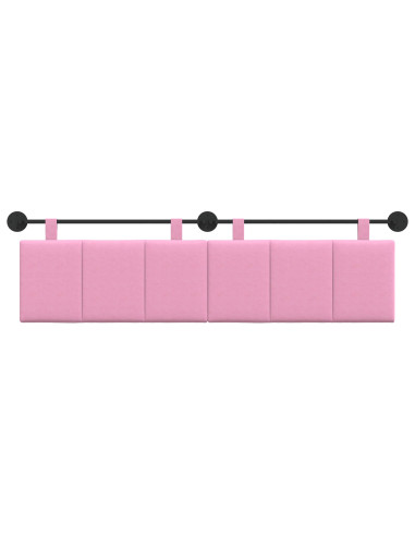 Testata appesa Montaggio a parete Rosa 170 x 55 x 5 cm Tessuto