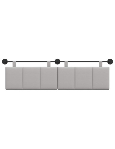 Testata appesa Rigato Grigio Nuvola 190 x 55 x 5 cm Tessuto