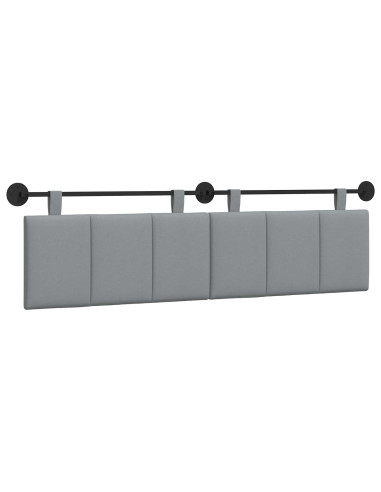 Testata appesa Rigato Grigio chiaro 190 x 55 x 5 cm Tessuto