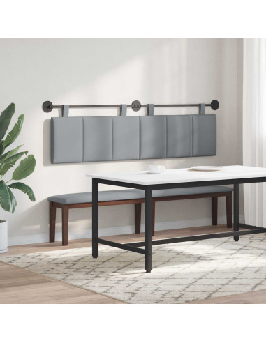 Testata appesa Rigato Grigio chiaro 190 x 55 x 5 cm Tessuto