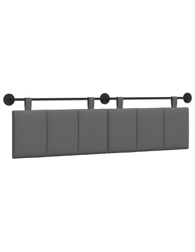 Testata appesa Rigato Grigio scuro 190 x 55 x 5 cm Tessuto