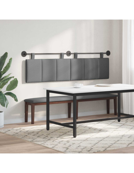 Testata appesa Rigato Grigio scuro 190 x 55 x 5 cm Tessuto