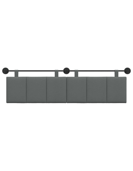 Testata appesa Rigato Grigio scuro 190 x 55 x 5 cm Tessuto