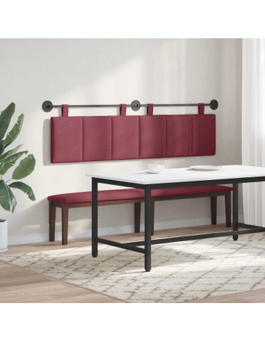 Testata appesa Rigato Rosso Vino 190 x 55 x 5 cm Tessuto