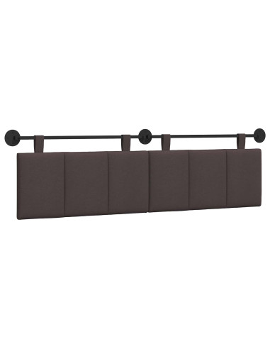 Testata appesa Rigato Marrone Scuro 190 x 55 x 5 cm Tessuto