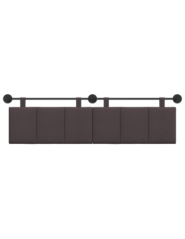 Testata appesa Rigato Marrone Scuro 190 x 55 x 5 cm Tessuto