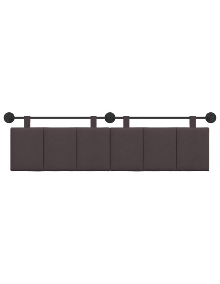 Testata appesa Rigato Marrone Scuro 190 x 55 x 5 cm Tessuto