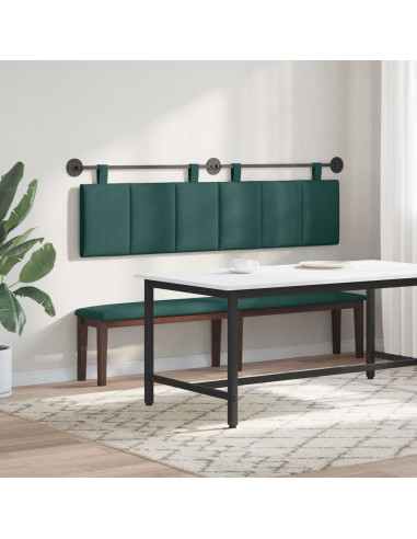 Testata appesa Rigato Verde Scuro 190 x 55 x 5 cm Tessuto