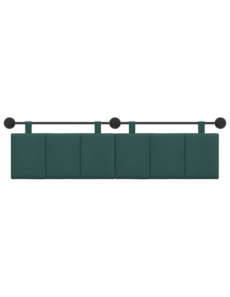 Testata appesa Rigato Verde Scuro 190 x 55 x 5 cm Tessuto