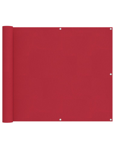 Schermo da balcone Rosso 100 x 800 cm Tessuto Oxford