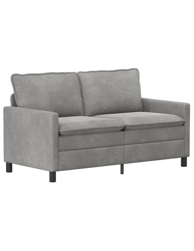 Set di divani 2 pcs Grigio Chiaro Velluto