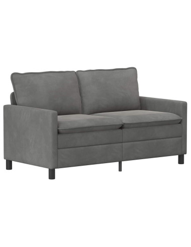 Set di divani 2 pcs Grigio Scuro Velluto