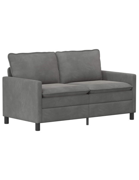 Set di divani 2 pcs Grigio Scuro Velluto