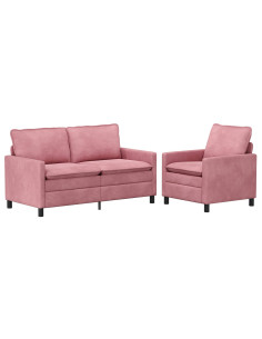 Set di divani 2 pcs Rosa Velluto 2