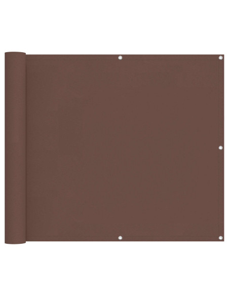 Schermo da balcone Marrone 100 x 800 cm Tessuto Oxford