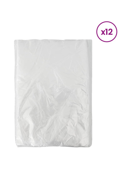 Foglio antipolvere 12 pcs Trasparente 400 x 500 cm HDPE