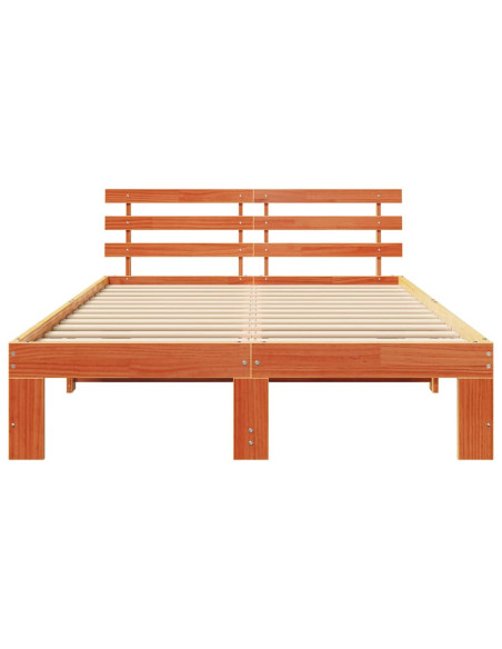 Struttura del letto Marrone cerato 135 x 190 cm Pino massello
