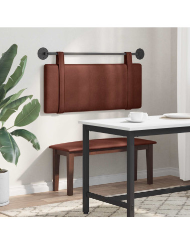 Testata appesa Marrone Lucido 110 x 55 x 5 cm PU Antico