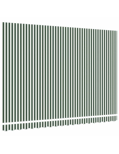 Telo di ricambio per tenda da sole Verde e Bianco 430 x 345 cm