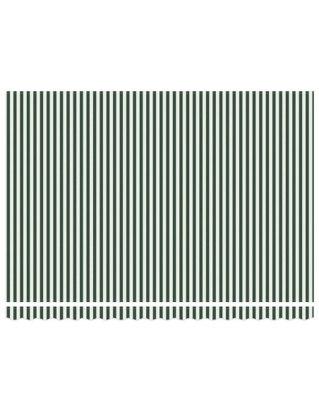 Telo di ricambio per tenda da sole Verde e Bianco 430 x 345 cm