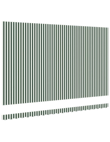 Telo di ricambio per tenda da sole Verde e Bianco 480 x 345 cm