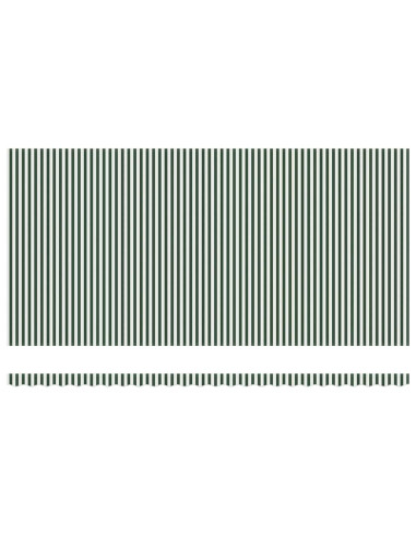 Telo di ricambio per tenda da sole Verde e Bianco 580 x 295 cm