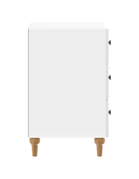 Armadio da Notte con cassetto Bianco Lucido 43x 41 x 66,5 cm