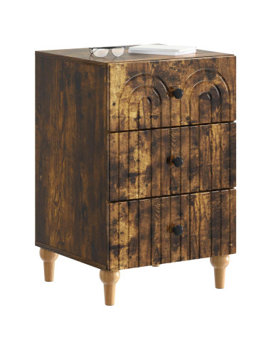 Armadio da Notte con cassetto Rovere Fumo 43x 41 x 66,5 cm