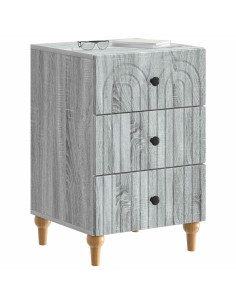 Armadio da Notte con cassetto Grigio Sonoma 43x 41 x 66,5 cm 2