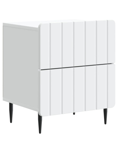 Armadio da Notte con cassetto 2 pcs Bianco 43 x 34,5 x 49,5 cm
